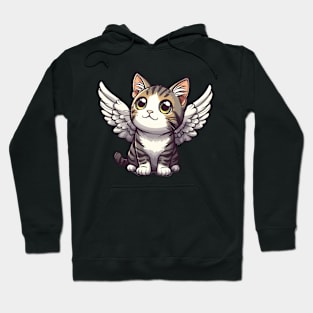 Kawaii Tabby Cat Angel Hoodie